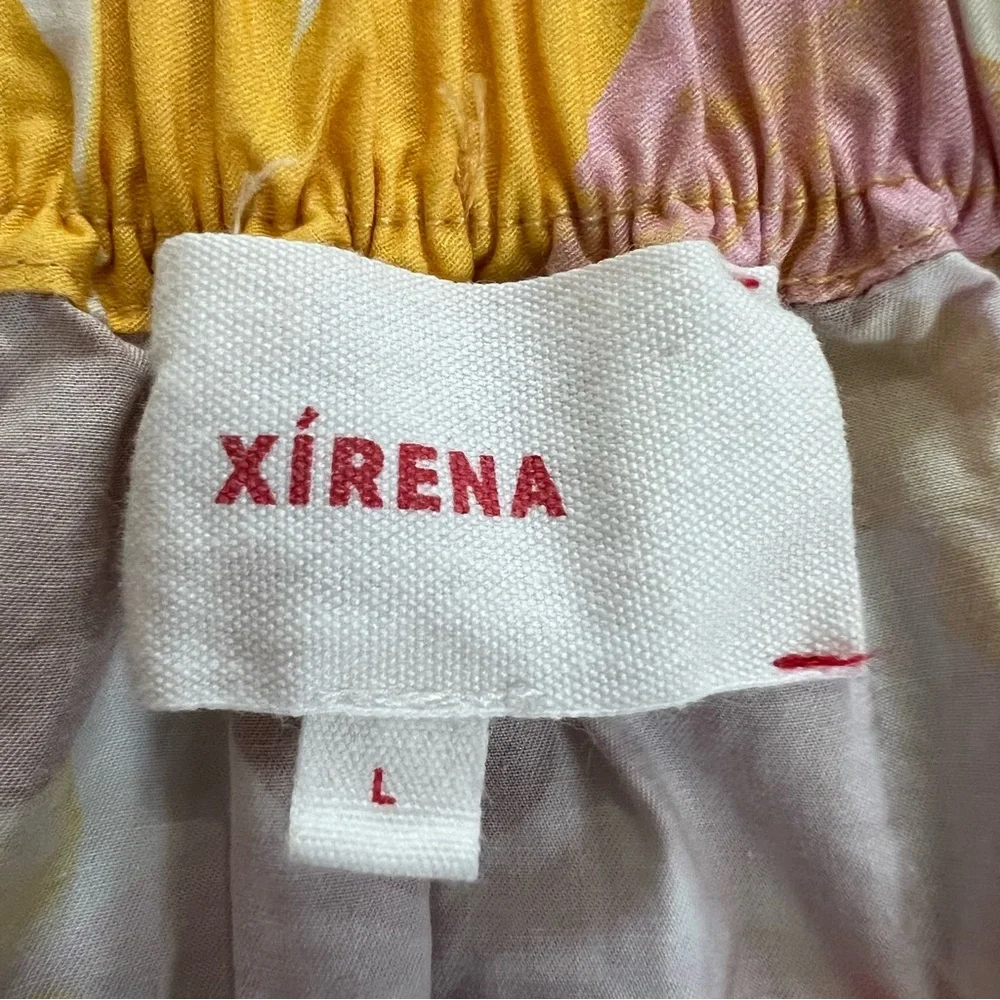 Xirena Angeline Tiered Cotton Skirt in Pink Lemonade
